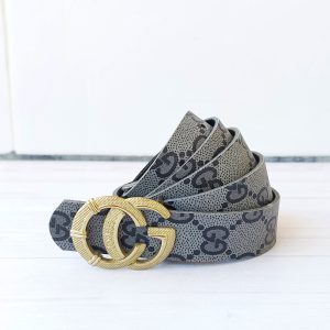 کمربند زنانه دخترانه گوچی عرض 2.5 سگک GUCCI طلایی