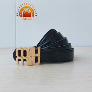 Alternative view of کمربند زنانه دخترانه دور دوخت MIUMIU عرض 2/5cm