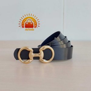 Alternative view of کمربند زنانه دخترانه سگک طرحدار مشکی عرض 3cm