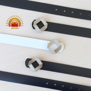 کمربند زنانه دخترانه سگک لوزی سگک نقره ای عرض 3cm