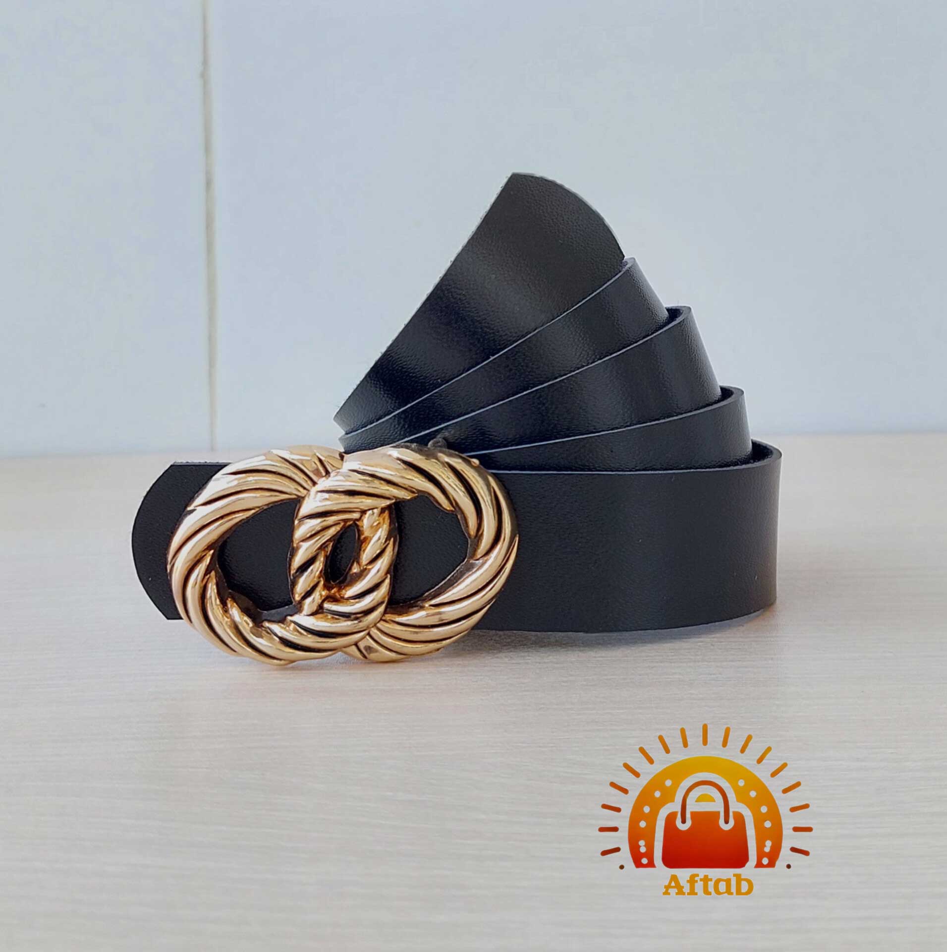 کمربند زنانه دخترانه سگک بافتی عرض 3cm - Image 3