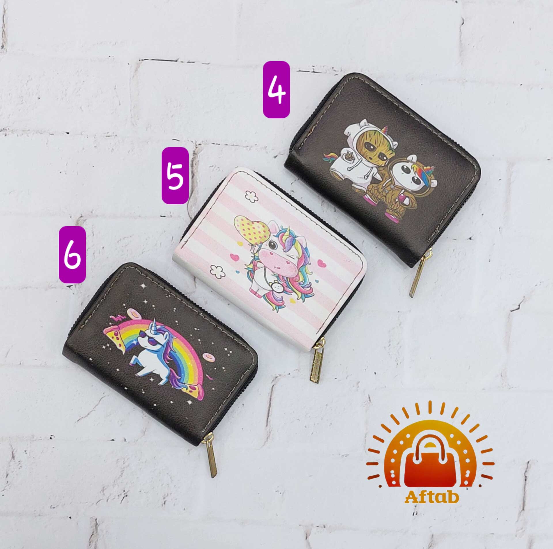 جاکارتی زیپی تفکیک دار طرح یونیکورن Unicorn - Image 3