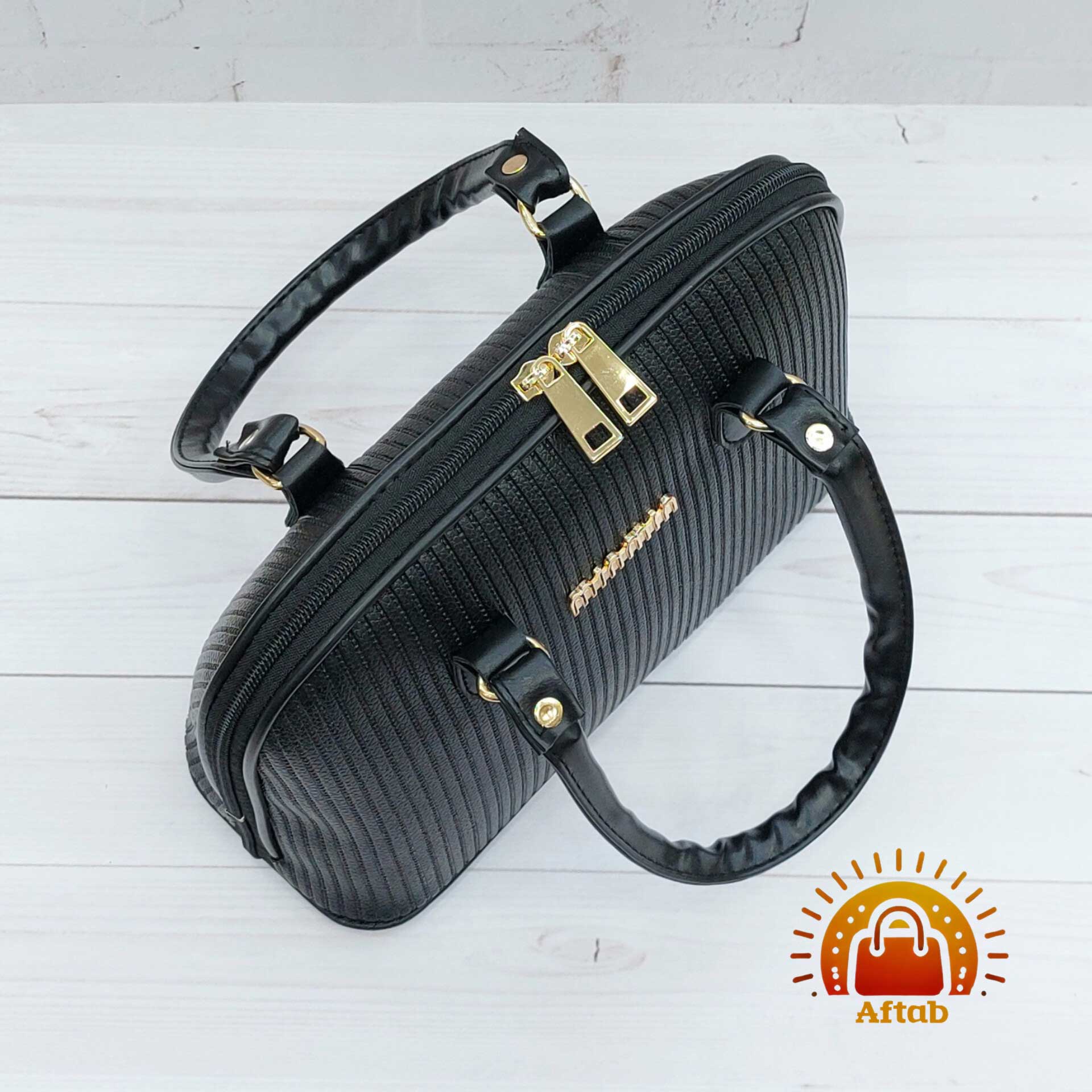 کیف زنانه دخترانه راه راه طرح MinMin - Image 3