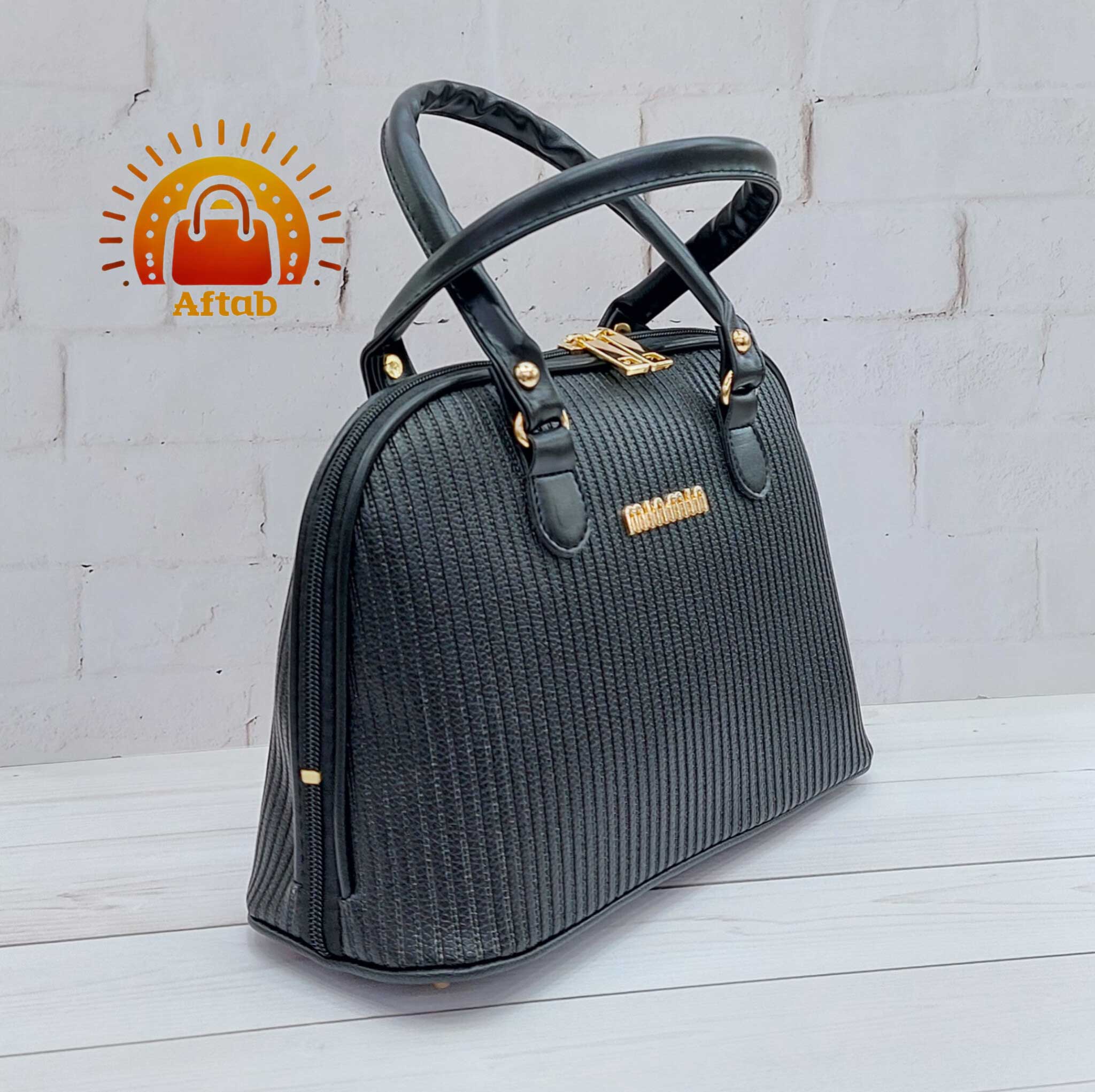 کیف زنانه دخترانه راه راه طرح MinMin - Image 4