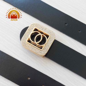 Alternative view of کمربند زنانه دخترانه سگک مربع فول نگین عرض 3/5cm