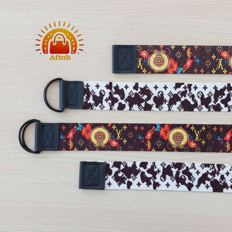 کمربند بَگی اسپورت طرح اِل وی LV عرض 4cm