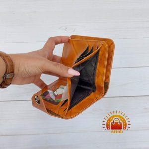 Alternative view of کیف پول مردانه تاشو جیبی دکمه خور سایز متوسط وارداتی