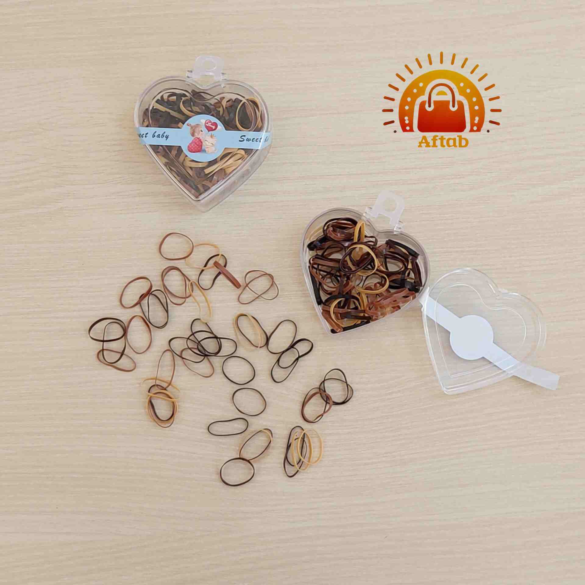 کش چهل گیس دخترانه طرح قلب (تکی)