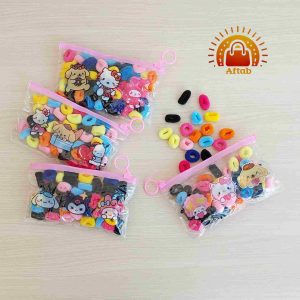 کش مو دخترانه طرح کیف رنگ میکس ( تکی )