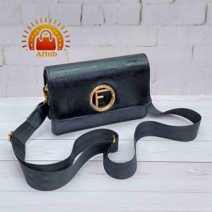 کیف دوشی زنانه دخترانه فلز گرد Fendi