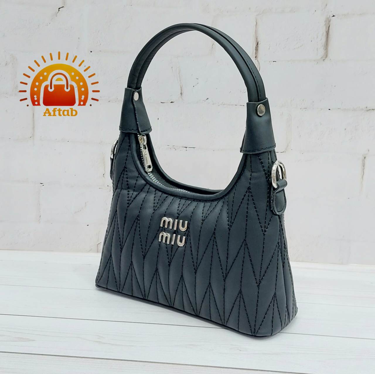 کیف دوشی زنانه دخترانه تک دسته MiuMiu - Image 6