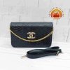 کیف دوشی زنانه دخترانه Chanel جلو زنجیر پوستماری