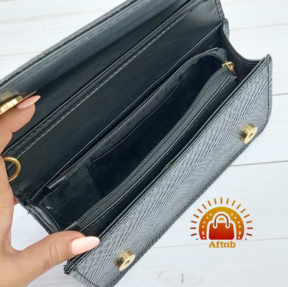 کیف دوشی زنانه دخترانه Chanel جلو زنجیر پوستماری - Image 7