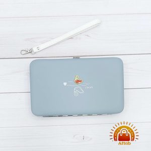 کیف پول مانیکوری تبلتی زنانه دخترانه طرح قو