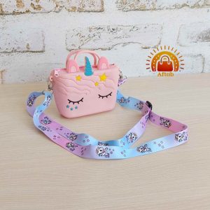 کیف سیلیکونی بچگانه دخترانه پسرانه طرح یونی کورن Unicorn