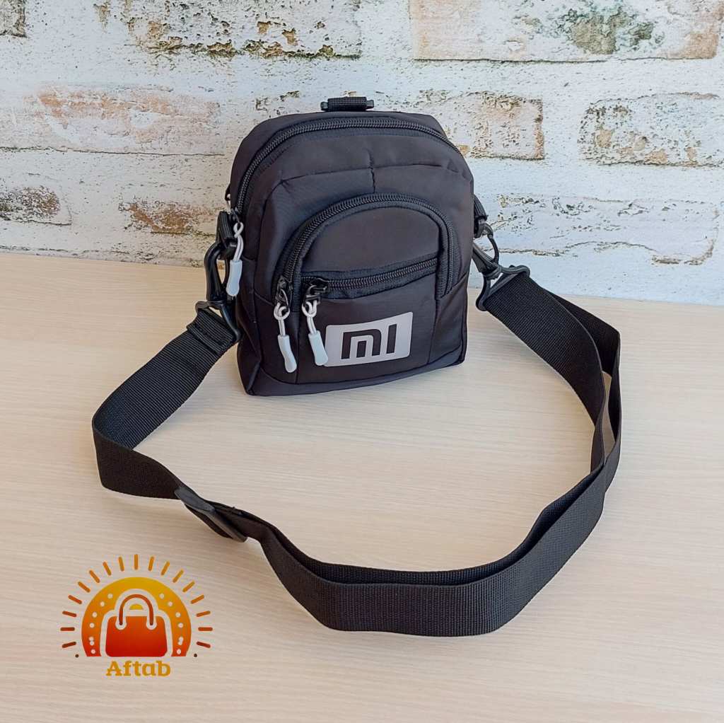 کیف دوشی دو کاره برزنتی مردانه اسپورت طرح MI سایز 1 - Image 9